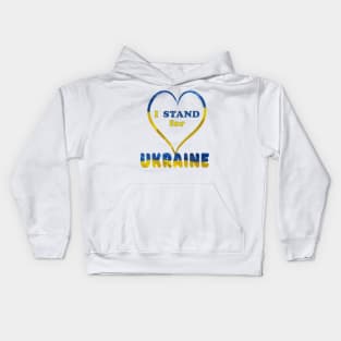 I Stand for Ukraine Kids Hoodie